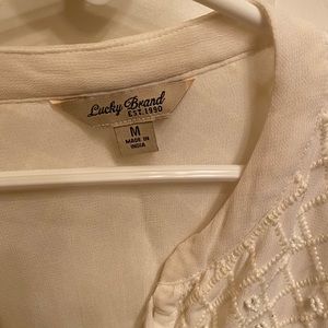 Lucky Brand embroidered long sleeve